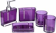Match a deep purple bathroom decor with tranquility and flexibility with these watercolor brush strokes on a pure white background, fabric shower curtain. Purple Bathroom Accessories Shop Online And Save Up To 33 Uk Lionshome