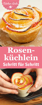 Kleine Rosen Kuchlein Selber Machen Ihr Braucht Nur Blatterteig Apfel Und Etwas Gelee Rezepte Blatterteig Suss Backrezepte