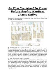 All That You Need To Know Before Buying Nautical Charts