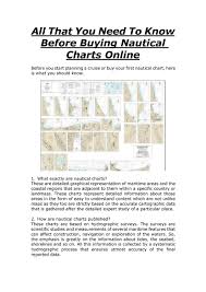 All That You Need To Know Before Buying Nautical Charts