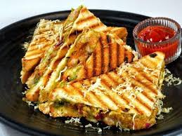 Aloo Mutter Grill Sandwich