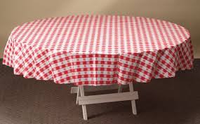 Red Gingham Round Plastic Tablecloths 84 Inch My Paper Shop Plastic Table Covers Red Gingham Plastic Tablecloth