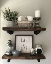 Shelf 5 5 Deep 1 5 Thick Floating Shelves Etsy In 2020 Small Bathroom Decor Farmhouse Bathroom Decor Bathroom Decor
