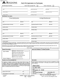 The regions bank job application can be found on the company's main employment site. Fillable Online Roth Ira Application To Participate Regions Bank Fax Email Print Pdffiller