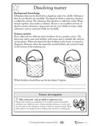 Dissolves In Water Science Worksheets 5th Grade Science Science Classroom