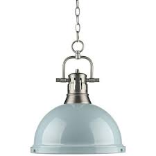 Duncan 14 Wide Pewter And Seafoam Pendant Light With Chain 60k50 Lamps Plus Pendant Light Light Glass Diffuser