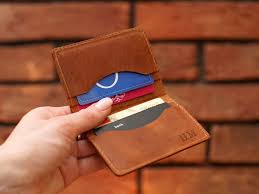 The store will not work correctly in the case when cookies are disabled. Personalized Business Card Holder Leather Bifold Credit Card Etsy