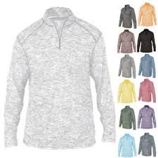 Details About Badger Mens Long Sleeve Sweatshirt Jacket Blend Quarter Zip Pullover