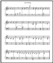 Free printable sheet music for piano. Free Printable Sheet Music For Piano Students Irish Wedding