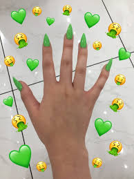Acrylic nail paints are a mixture of liquid monomer and powder polymer. Lime Green Acrylic Nail Designs Acrylic Nails Are Great For Everyday Life And For Any Occasion