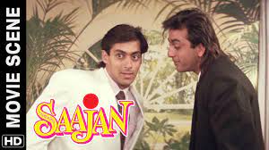 Accha Toh Main Chalon Salman Khan Sanjay Dutt Saajan Movie Scene Youtube