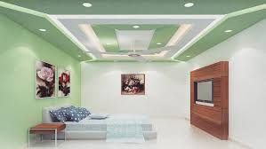 3d View Of Gypsum Ceiling Design For Bedroom For More Exciting Designs Please Visit Simple Ceiling Design Bedroom False Ceiling Design House Ceiling Design