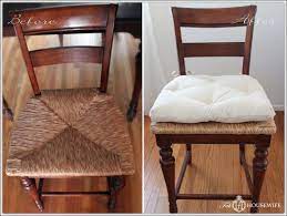 Lewis Sheron Diy Cushion Tutorial Before And After Dining Room Chair Cushions Slipcovers For Chairs Kitchen Chair Cushions