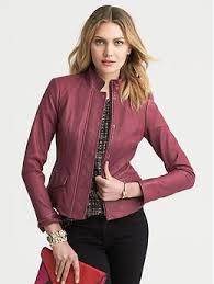 Burgundy Leather Jacket Banana Republic Burgundy Leather Jacket Leather Jacket Jackets