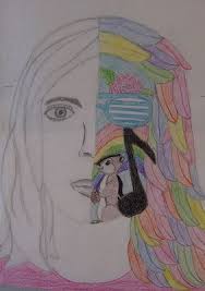 Art Paper Scissors Glue Split Face Self Portrait Art Drawings For Kids Self Portrait Art 5th Grade Art