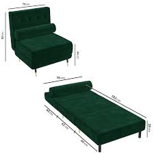Some retailers have their own bed and mattresses, which is really annoying. Single Sofa Bed In Dark Green Velvet With Bolster Cushion Eleni Furniture123