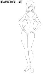 To make a character look younger you will usually want to draw them more slender than their older counterpart. How To Draw An Anime Girl Body