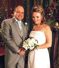 «wedding vibes with these beauties. Wedding Photo Of Barry And Janine Butcher Evans Played By Shaun Williamson And Charlie Brooks Eastenders Celebrity Weddings Barry Evans