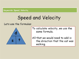 Speed And Velocity Online Presentation
