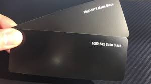 Matte black is more of a satin black, with just a touch of gloss. Satin Black Vs Matte Black Vs Gloss Black Matte