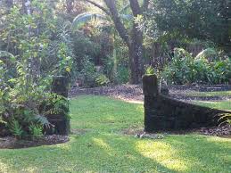 This garden gate is on the ojai, california, property of actors ted danson and mary steenburgen. Lava Rock Wall And Gate Picture Of Hale Moana Bed Breakfast Island Of Hawaii Tripadvisor