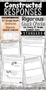 Math Constructed Response With Images Math Constructed Response Constructed Response Upper Elementary Math
