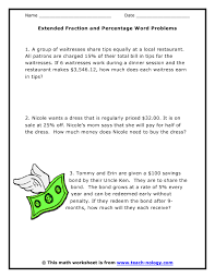 These equations worksheets are a good resource for students in the 5th grade through the. Percent Word Problems Worksheet 7th Grade Nidecmege