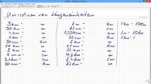 Die erste tabelle zeigt längeneinheiten, wie falls dir das format din a4 zu groß ist, wähle beim druck die funktion 2 seiten auf übungen, bei denen sie maßeinheiten umrechnen müssen, können ihnen sowohl in der schule als. Umrechnung Von Langen Youtube