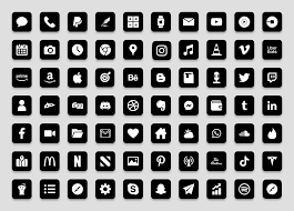 Computer icons facebook logo, black and white icon, rectangle, brand png. Black White Minimal App Icons For Ios Download Now