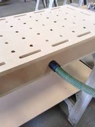 Festool Mft Table Site Pro Custom Board Replacement Top Perforated Peg Board Werkstatt Ideen