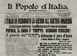 One hundred years after those events and in this difficult historic moment, we, the communist youth organizations of austria and italy, give a solemn undertaking: Fototeca Gilardi Foto Ftt7773 I Guerra Mondiale Prima Pagina Del Giornale Il Popolo D Italia Quotidiano Socialista Fondato Da Benito Mussolini L Italia Ha Dichiarato Guerra All Austria E All Ungheria Lo Stato Di Guerra