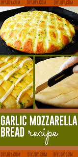 Easy Garlic Mozzarella Cheese Bread Recipe Mozzarella Bread Recipe Recipes Bread Recipes Homemade