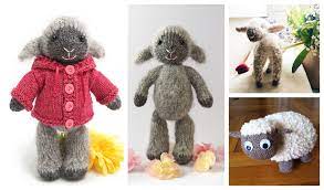 For knitting she used yarn travka and acrylic the height of the toy is about 15 cm. Knit Toy Lamb Free Knitting Patterns For Kids Amigurumi