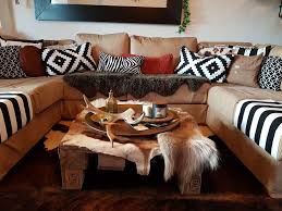 My Living Room New Mexico Style With Native American Black And White Accents Sheep Skin Spri Cowhide Rug Living Room Hide Rug Living Room Living Room Carpet