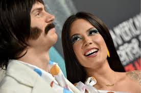 I don't condone the guy watching the news at all. Halsey Evan Peters Dress As Sonny Cher For Halloween See Photos Billboard Billboard