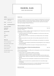 Customize this resume with ease using our seamless online resume builder. Front End Developer Resume Example Web Developer Resume Resume Examples Resume Template