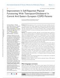 Aufgrund der aktuellen situation und maßnahmen der bundesregierung kann es zu abweichungen der öffnungszeiten sowie. Pdf Improvement In Self Reported Physical Functioning With Tiotropium Olodaterol In Central And Eastern European Copd Patients
