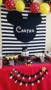 Mickey mouse is a birthday classic, and he's always ready to have fun when you shop the mickey mouse party supplies! Mickey Birthday Party Ideas Mickeymouse Decorationevent Mickey Mouse Theme Party Mickey Mouse Party Decorations Mickey Mouse Clubhouse Party