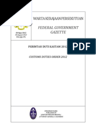 Pasang siap) (baru) 2006 pada menjalankan kuasa yang diberikan oleh seksyen 12 akta kastam 1967 akta 235, menteri membuat perintah yang berikut : P U A 275 Perintah Duti Kastam 2012