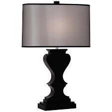 Dunmore Black Shade Black Crystal Table Lamp 6r020 Lamps Plus Crystal Table Lamps Table Lamp Black Table Lamps