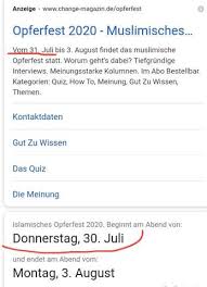 Wann ist das opferfest 2021? Wann Ist Das Opferfest Religion Islam Eid