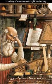 St Jerome In His Study Detail 1480 Domenico Ghirlandaio Www Domenico Ghirlandaio Org St Jerome Classical Art Memes Art Memes