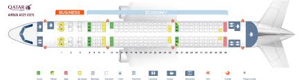 Seat Map Airbus A321 200 Qatar Airways Best Seats In The Plane
