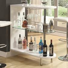 Each shelf comes with two chrome brackets that mount easily to the wall. Bowery Hill 4 Floating Shelf Bookcase In Glossy White Bookcases Home Garden Worldenergy Ae