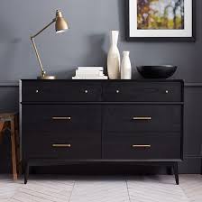 Mid Century 6 Drawer Dresser Acorn In 2020 Ikea Malm Dresser Dresser As Nightstand Malm Dresser