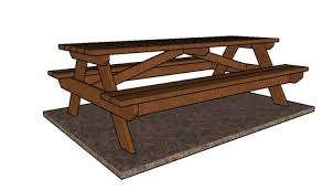 8 Foot Picnic Table Plans Howtospecialist How To Build Step By Step Diy Plans In 2020 Picnic Table Plans Diy Picnic Table Build A Picnic Table