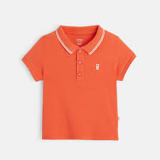Toujours impeccable grâce à sa bande de. Polo Maille Piquee Uni Orange Bebe Garcon Okaidi Obaibi