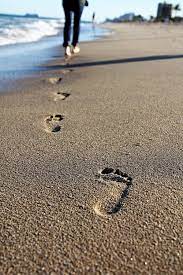 Footprints in the sand has been seen in print by people the world over since the late 1940's. Footprint On Beach Imagebase
