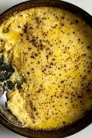 Baked Polenta With Ricotta And Parmesan Recipe Recipe Recipes Parmesan Recipes Chicken Saltimbocca Recipe