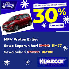 Promosi diadakan sepanjang bulan syawal. Kereta Sewa Seri Iskandar